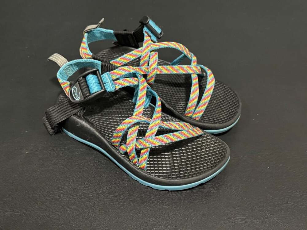 Chaco ZX/2 EcoTread Sandals Multicolor Rainbow Fiesta Girls 12